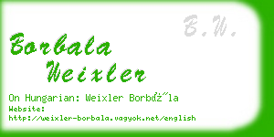 borbala weixler business card